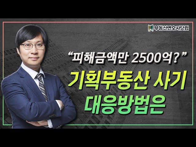 “피해금액만 2500억?”...기획부동산 사기 대응방법은