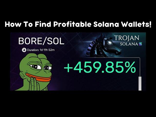 How To Find Profitable Solana Wallets!