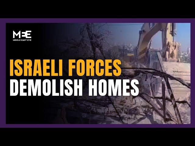 Israeli forces demolish Palestinian homes in West Bank to pave new road