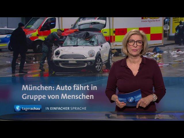 tagesschau in Einfacher Sprache 19:00 Uhr, 13.02.2025