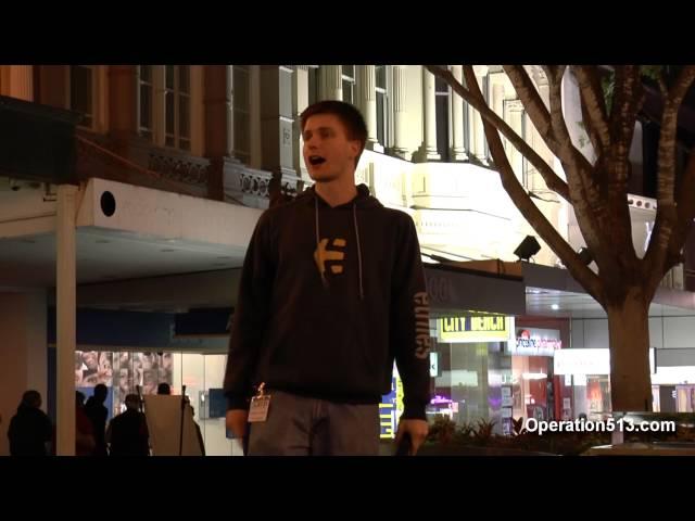 Open Air Preaching in Brisbane City - Operation 513