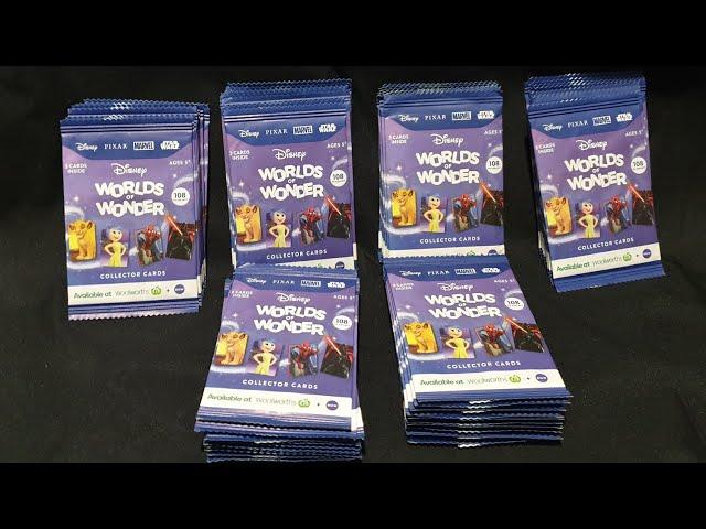 Unboxing: 60 Woolworths & Big W Disney Worlds of Wonder Collector Cards Mystery Packs