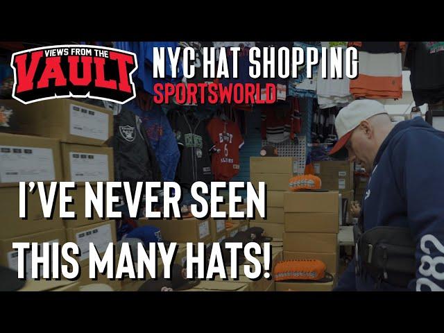 100,000 HATS!  The most hats I've seen in one place!  Sportsworld & New Era 59fifty fitted hats!