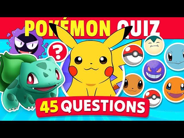 The Ultimate Pokémon Fan Test  Pokémon Quiz