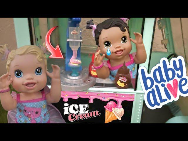 NEW BABY ALIVE Dolls Morning routine selling ice cream 