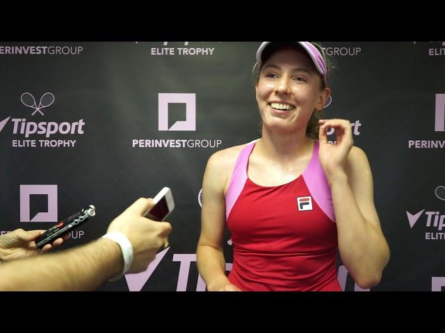 Jekatěrina Alexandrovová po výhře nad Markétou Vondroušovou na Tipsport Elite Trophy