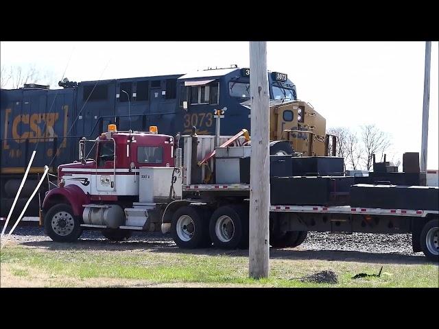 Norfolk Southern Frankenstein test and trouble on CSX!