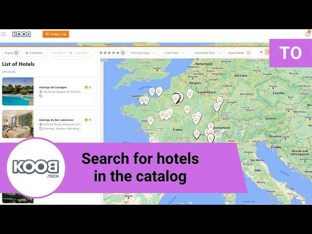TO - How do you search for hotels in the Catalog?