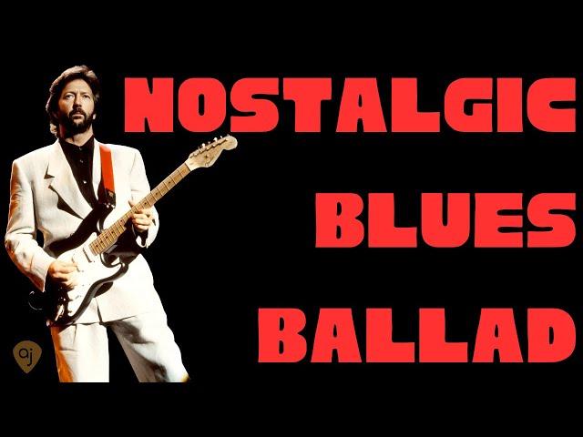 Nostalgic Blues Ballad Jam Track | Guitar Backing Track (A Minor)