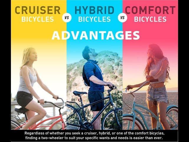 Cruiser vs. Hybrid vs. Comfort Bicycles: Advantages of Each