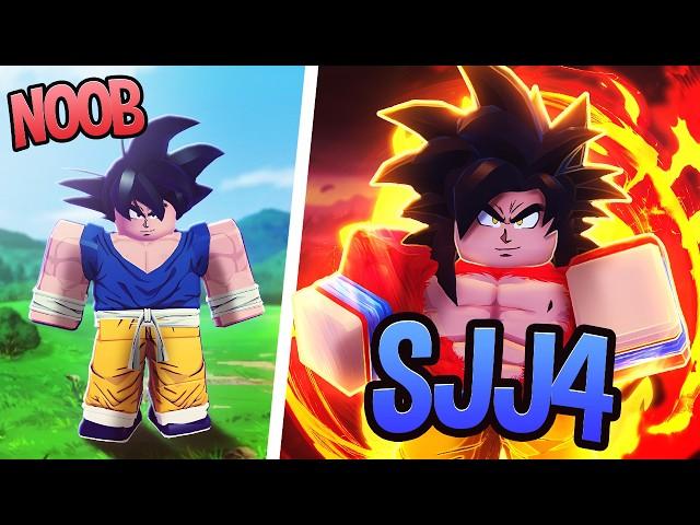 Going From NOOB To SSJ4 Goku In The BEST Roblox DBZ GAME..! (Dragon Soul)