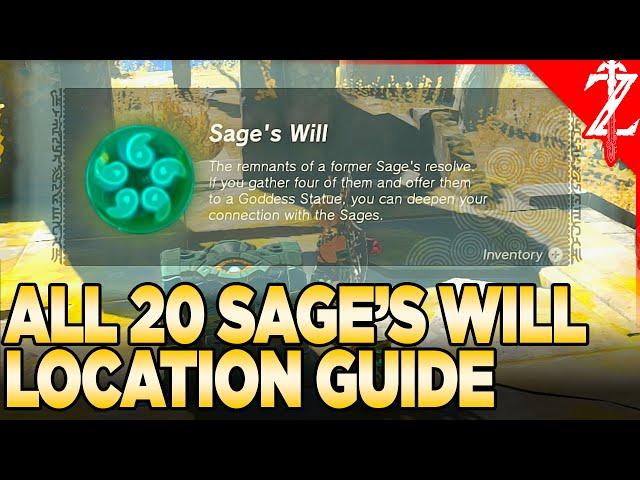 All 20 Sage's Will Location Guide - Tears of the Kingdom