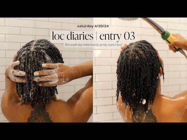 My First Wash Day & Retwist On My Starter Locs! [Already Breaking the “Loc Rules”]