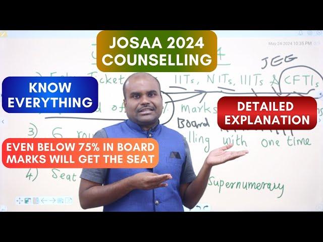 JOSAA 2024 | Everything about JOSAA Counselling | Detailed Explanation | Choice Filling Strategies