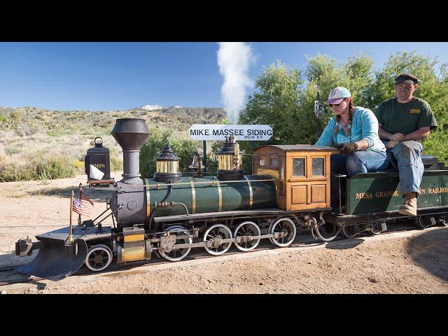 Mesa Grande Western Live Steam Train - Fast POV ride!