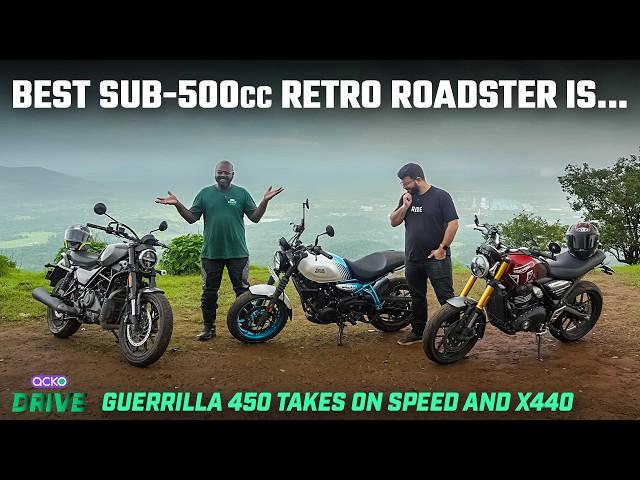 Royal Enfield Guerrilla 450 vs Triumph Speed 400 vs Harley-Davidson X440 Comparison Review