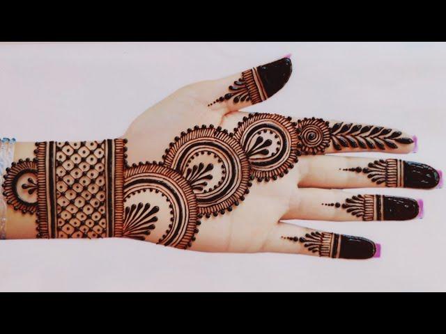 Easy beautiful stylish front hand mehndi design | easy arabic mehndi design | Mehndi design | Mehndi