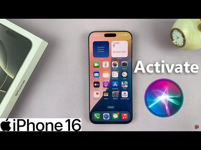 How To Activate 'Siri or Hey Siri'  On iPhone 16 / 16 Pro