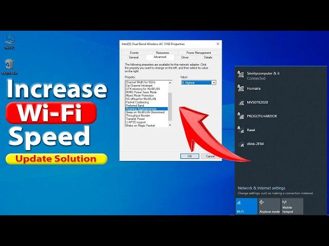 Improve WI-FI Signal in Windows Laptop, Improve WI-FI Connection on PC, Increase Wi-Fi Speed