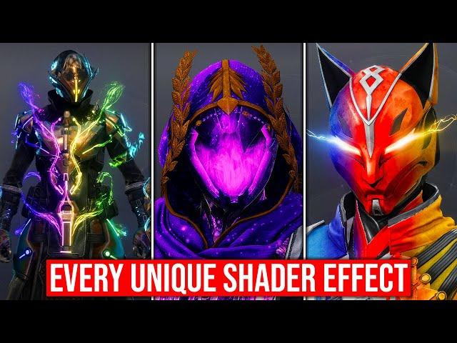 (Almost) EVERY Unique Shader Effect & Armor Interaction In Destiny 2!
