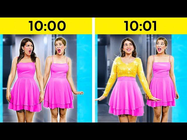 Getting Ready for Girls Party! *Cool Clothes Hacks & Tricks for Popular Girls* by 123 GO!