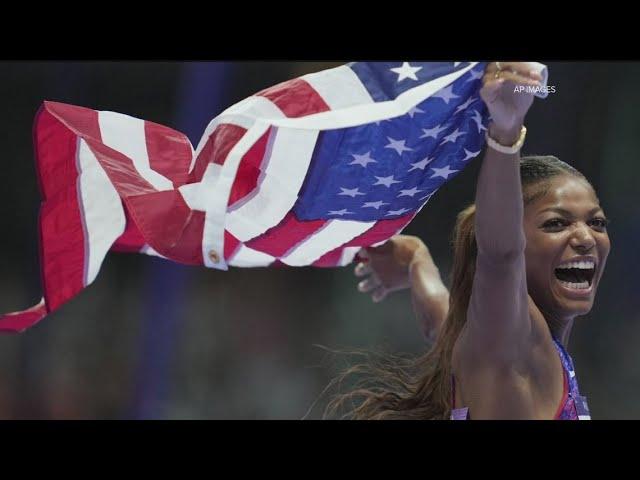 Atlanta native Gabby Thomas wins 200m final at Paris Olympics