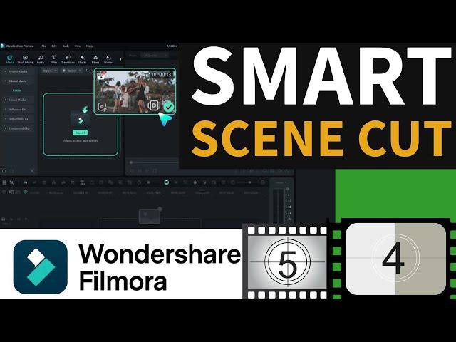 Filmora 14 Tutorial: Smart Scene Cut | Boost Editing Efficiency