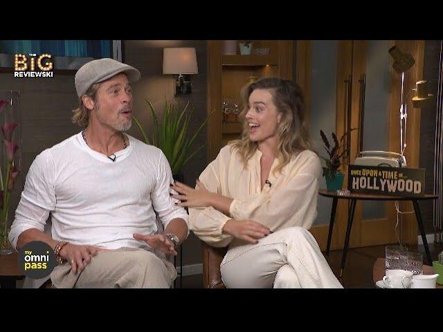 Brad Pitt & Margot Robbie on eating in movies, Tarantino's Star Trek & they get a major surprise!