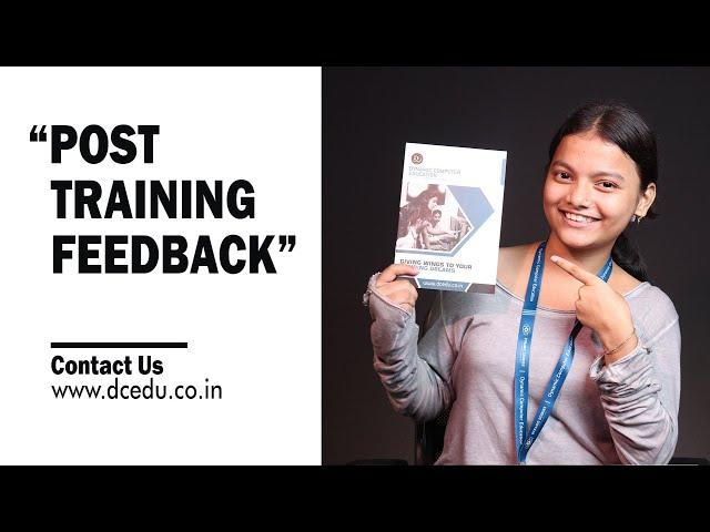 Sneha's Feedback About Learning Experience At Dynamic Computer Education
