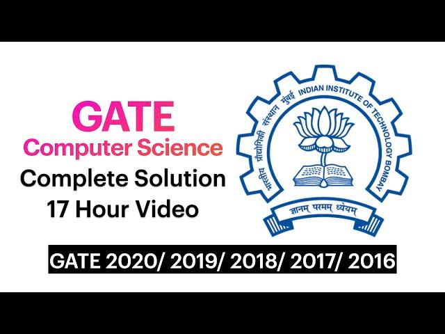 GATE Computer Science last 5 Year Exam Solution keys