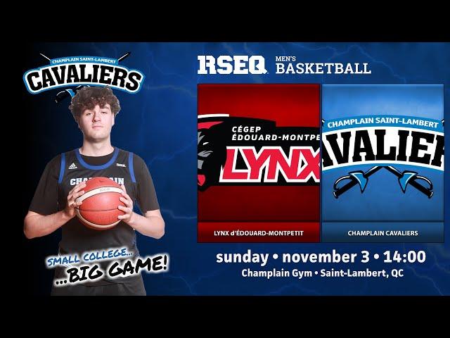 RSEQ Basketball masculin  Édouard-Montpetit @ Ch.-St-Lambert [2024-11-03]