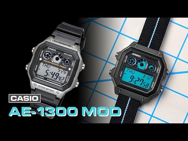Casio AE-1300 Mod | Giving a new look to a classic digital watch!