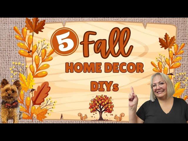 5 FALL HOME DECOR DIYS/UNIQUE FALL HOME DECOR/DOLLAR TREE FALL DIYS