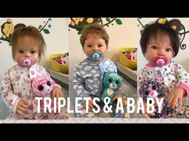 Morning Routine Of Reborn Toddler Triplets, Baby & PREGNANT Mom!