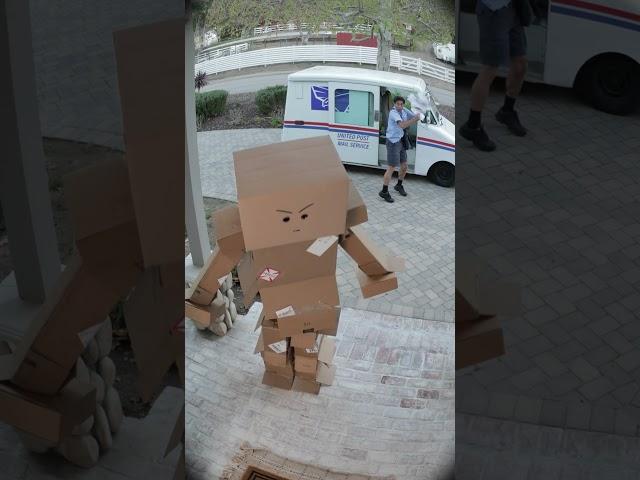 the mailman didn't know he was on camera