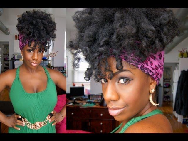 Easy & Effortless Scarf Updo for Natural Hair
