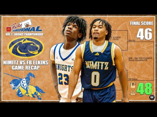 McDonald's Texas Invitational 2024 Div 1 Bronze Championship | Nimitz HS vs FB Elkins HS