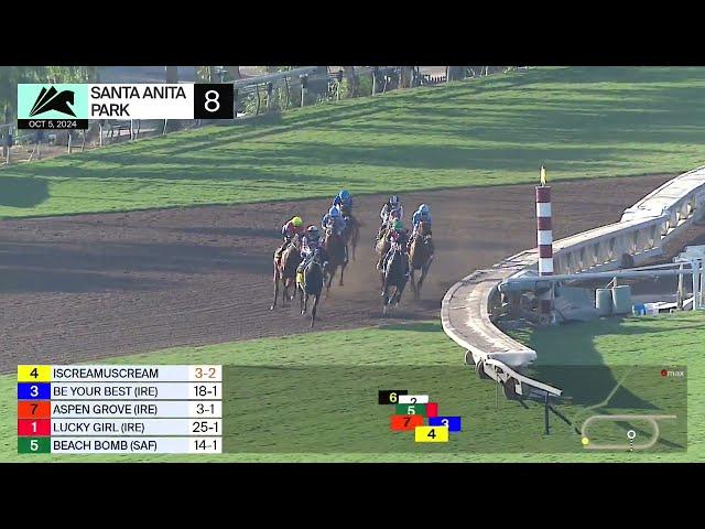 Hang the Moon wins the Rodeo Drive Stakes on Saturday, October 5 at Santa Anita Park