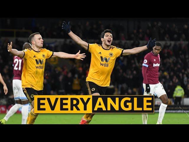 Jiménez first goal v West Ham | Every Angle