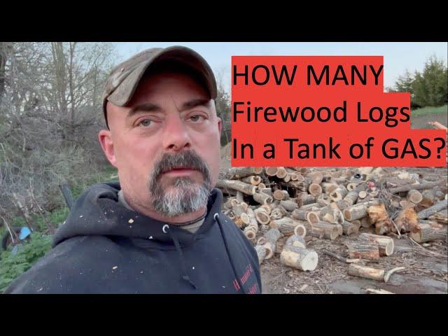 How Many Firewood Rounds From 1 Tank of Gas #firewood