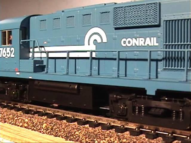 Close-up of my new DCC installed ALCO Locomotives .mpg