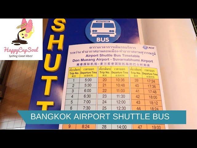 Airport Shuttle Bus for only 30 Baht in Bangkok Thailand