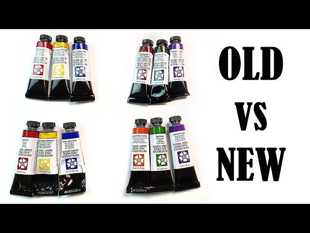 Daniel Smith Primary & Secondary Watercolors  - Comparing Old vs New Trio Sets!