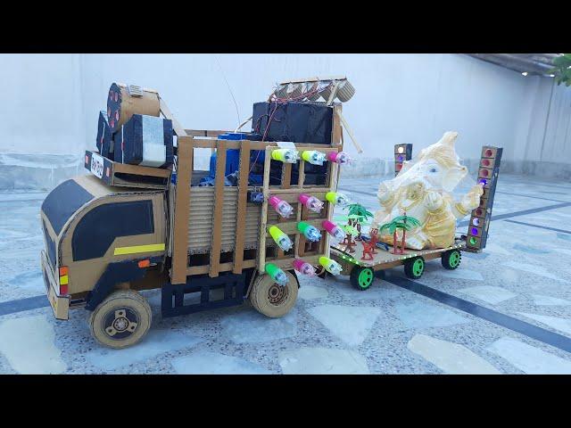 GANPATI VISARJAN dj | dj Truck Loading | mini dj truck | How to make DJ Truck | Tech Toyz