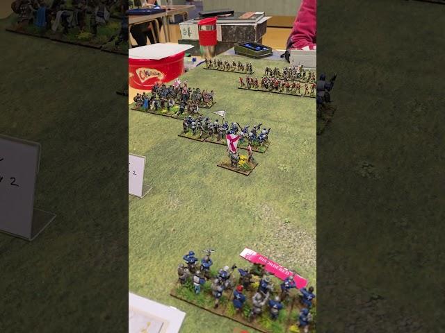 Battle of Mortimer's Cross but ignore the flags #28mmminiatures #medievalwargaming