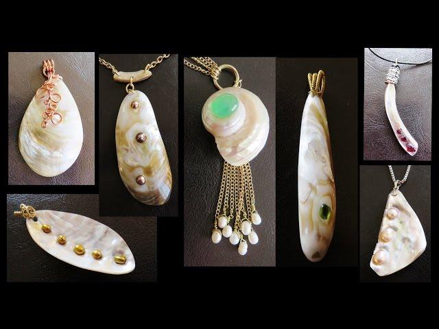 MAKE JEWELRY USING SEA SHELLS and GEMSTONES