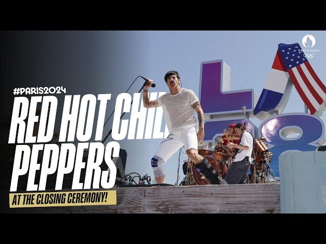 The Red Hot Chili Peppers perform at the #Paris2024 Closing Ceremony! ️ | Music Monday