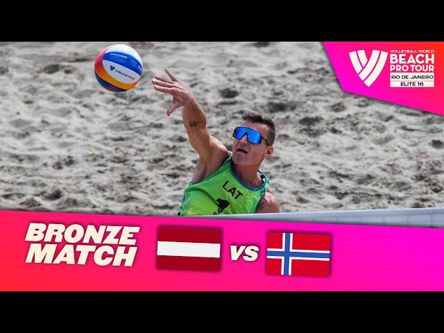 Plavins/Fokerots vs. Mol, A./Sørum, C. - Bronze Match Highlights | Rio de Janeiro 2024 #BeachProTour