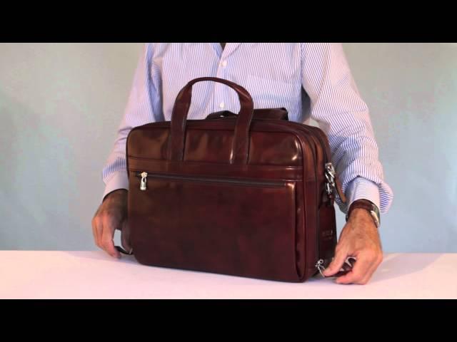 BOSCA Stringer Leather Bag (#817)