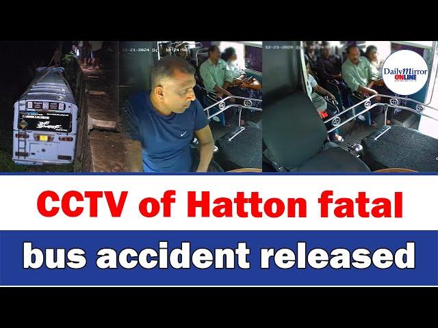 CCTV of Hatton fatal bus accident released